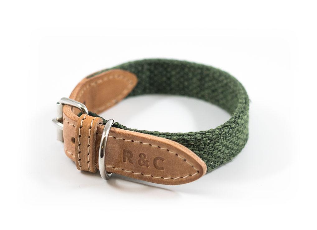 Fabric & Leather Collar - Richmond - Ralph & Co