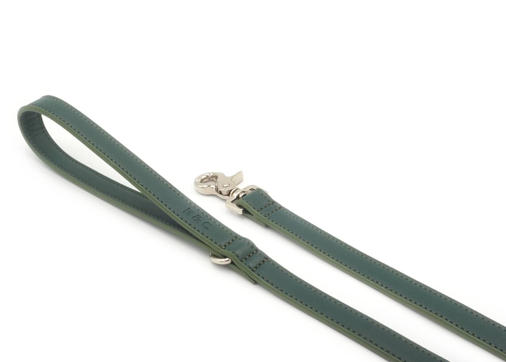Green Eco Leather Dog Lead - Ralph & Co
