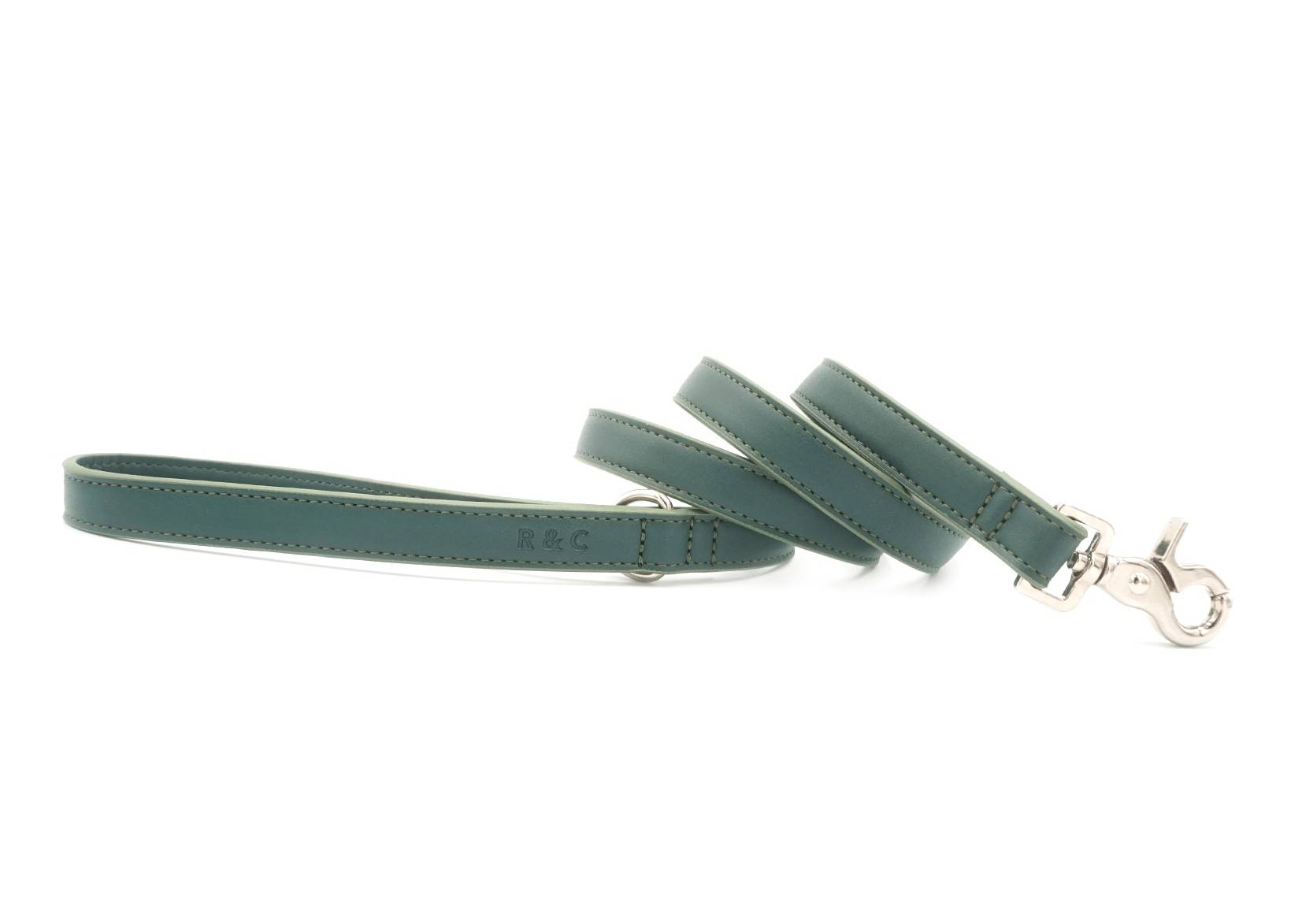 Green Eco Leather Dog Lead - Ralph & Co