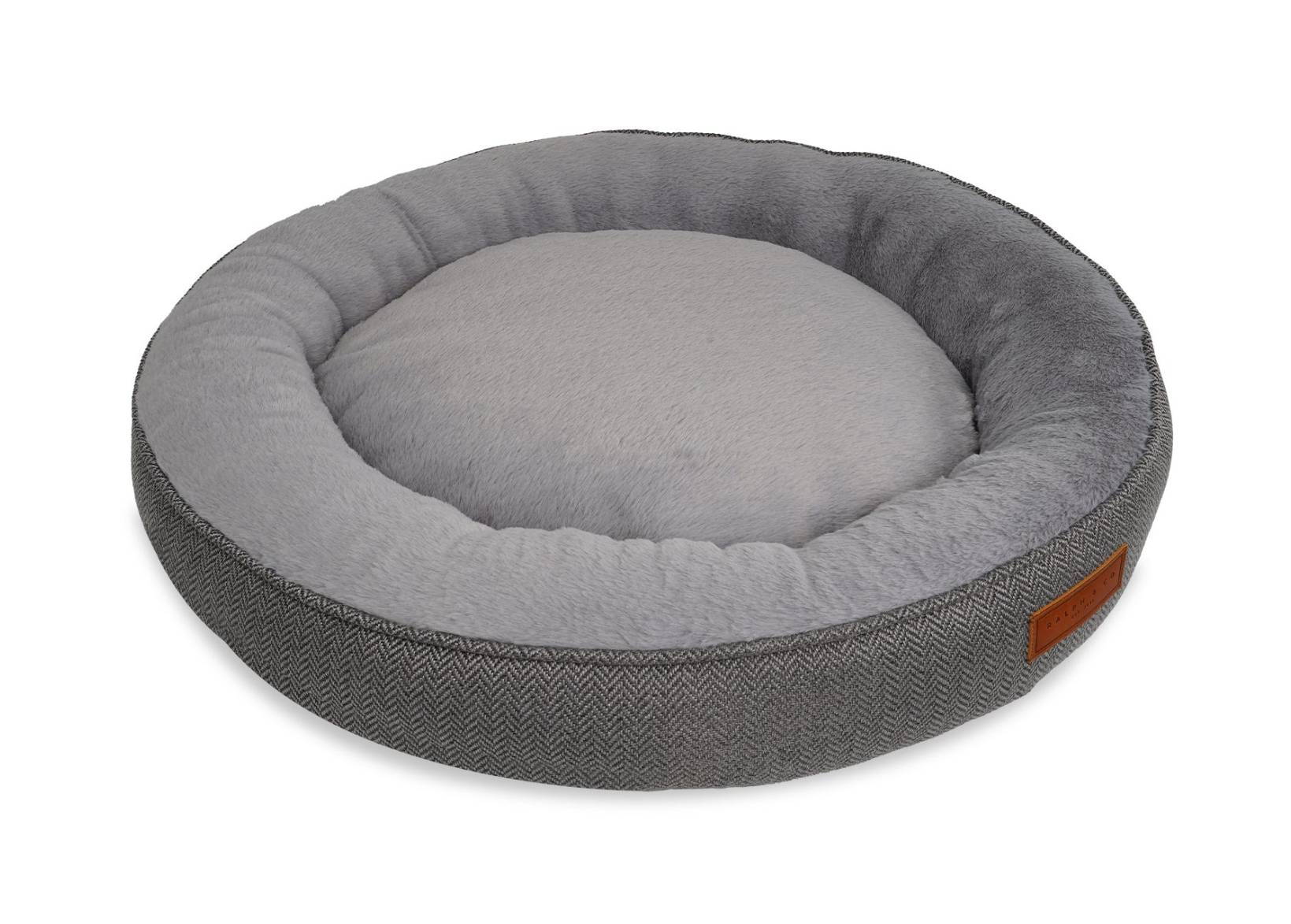 Herringbone Donut Dog Bed | Balmoral - Ralph & Co