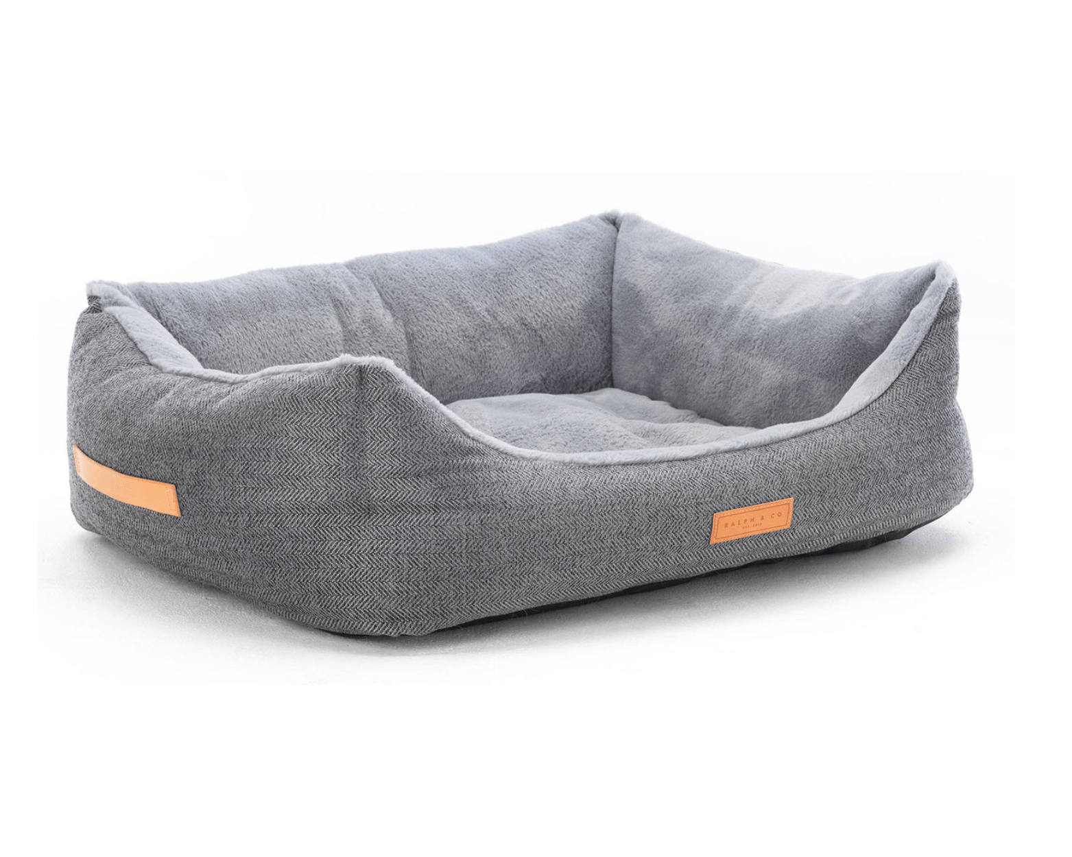 Herringbone Grey Dog Bed | Balmoral - Ralph & Co