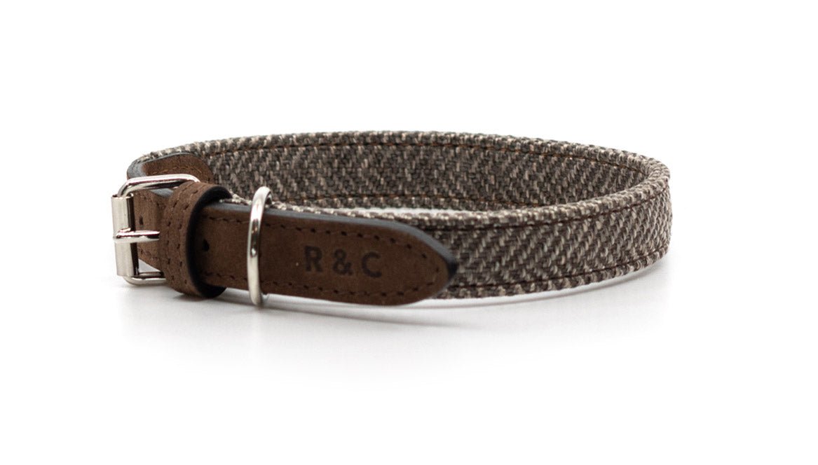 Herringbone & Leather Collar - Lincoln - Ralph & Co