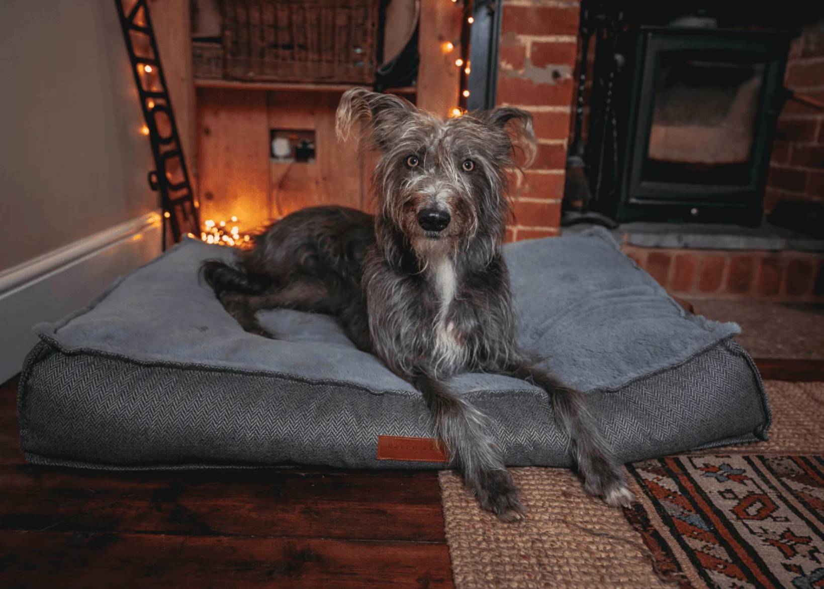 Herringbone Pillow Dog Bed | Balmoral - Ralph & Co