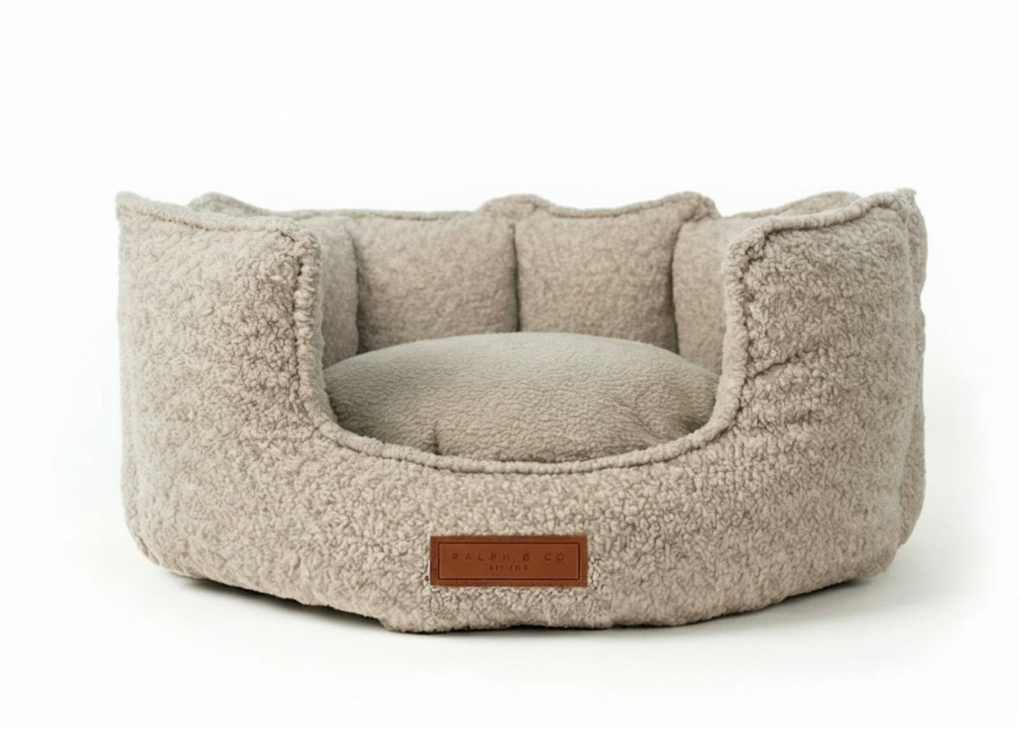 Luxury High Wall Boucle Dog Bed With Removable Covers | Cotswold - Ralph & Co