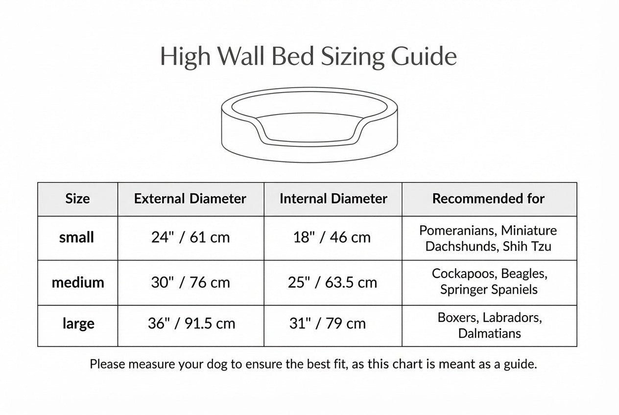 Luxury High Wall Boucle Dog Bed With Removable Covers | Cotswold - Ralph & Co