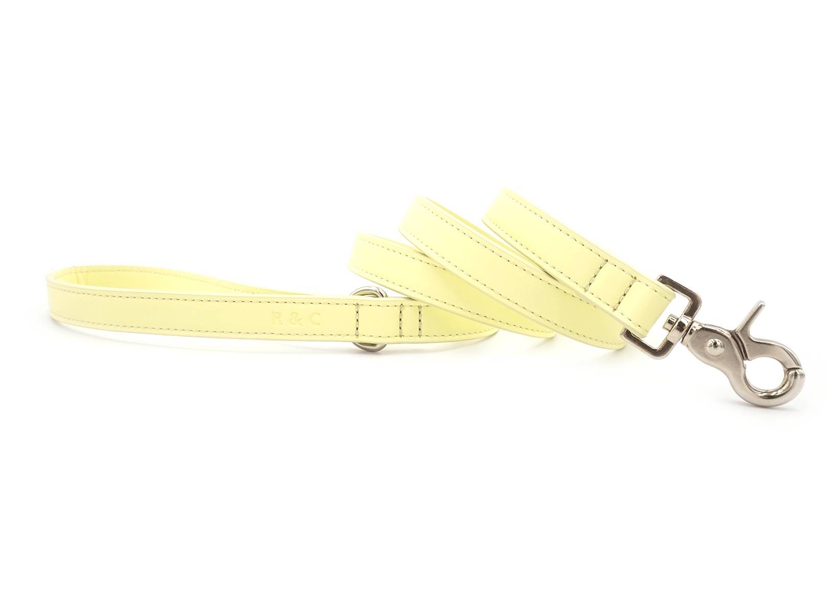 Yellow Eco Leather Dog Lead - Ralph & Co