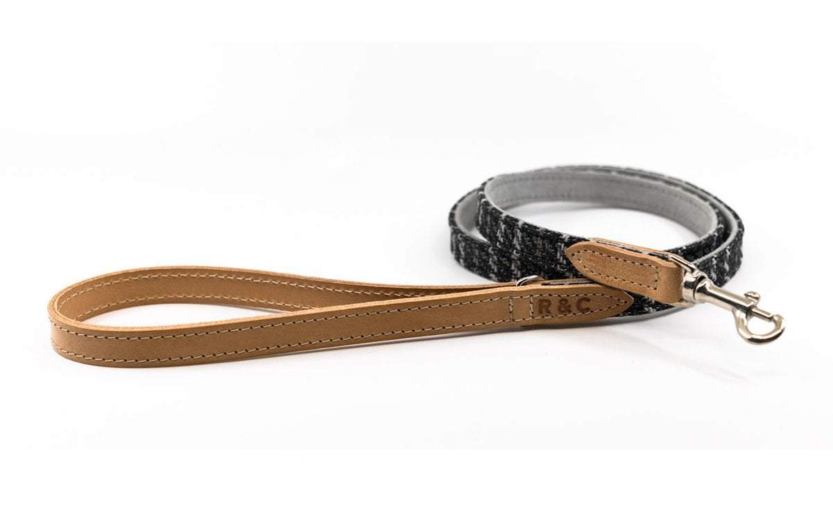 Ascot Leash - Brown Leather Hand Made Dog Leash