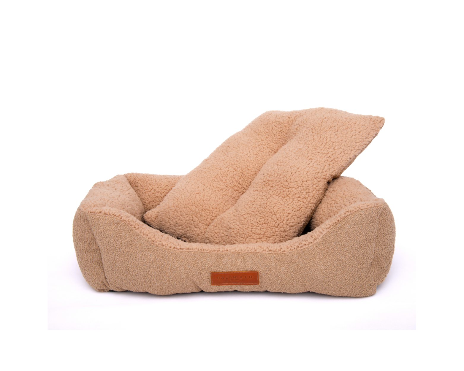 Product shot featuring the Teddington nest bed with the cushion visible