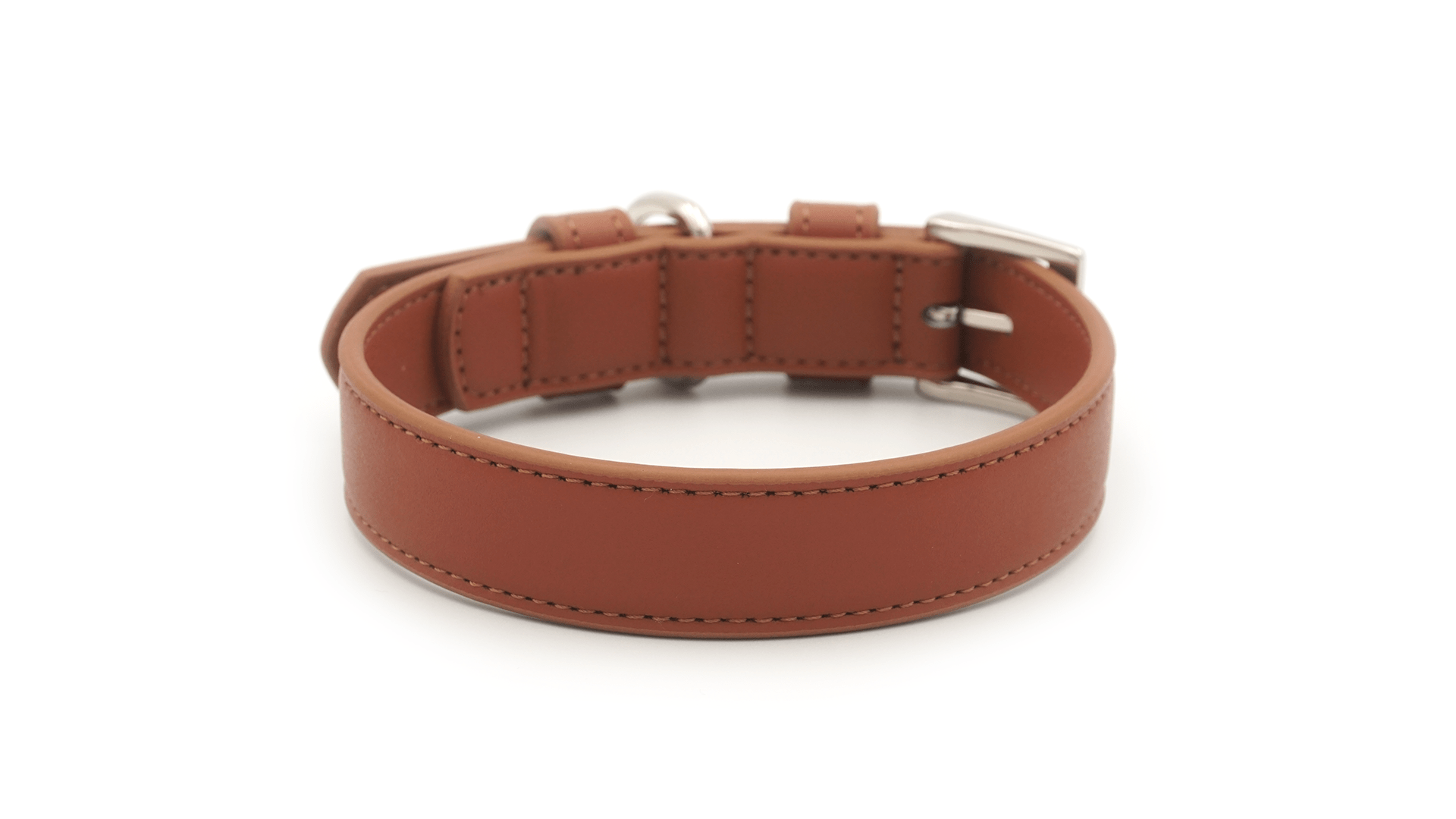 Brown Eco Leather Dog Collar - Ralph & Co