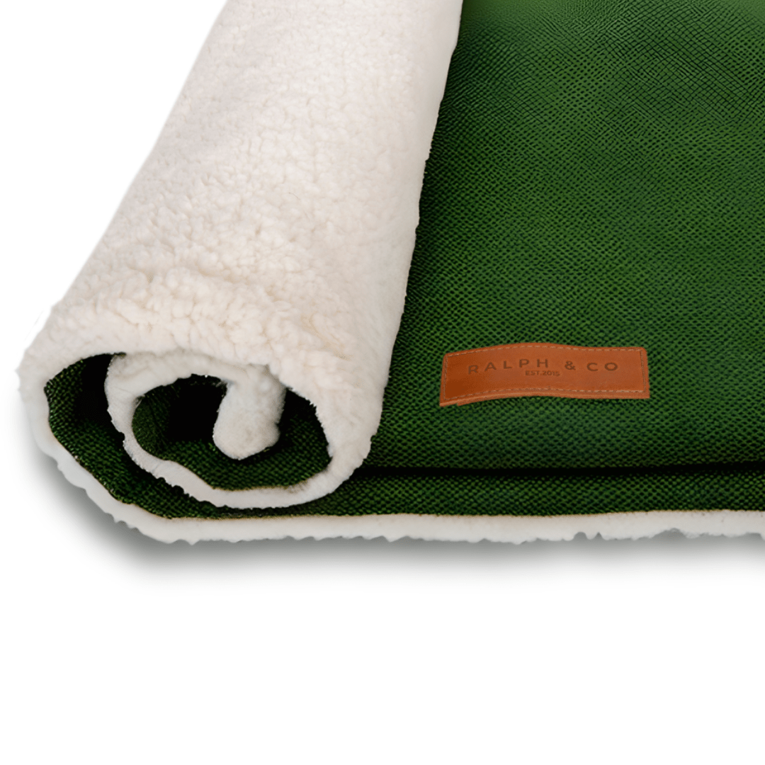 Luxury Washable Green Dog Blanket | Richmond - Ralph & Co