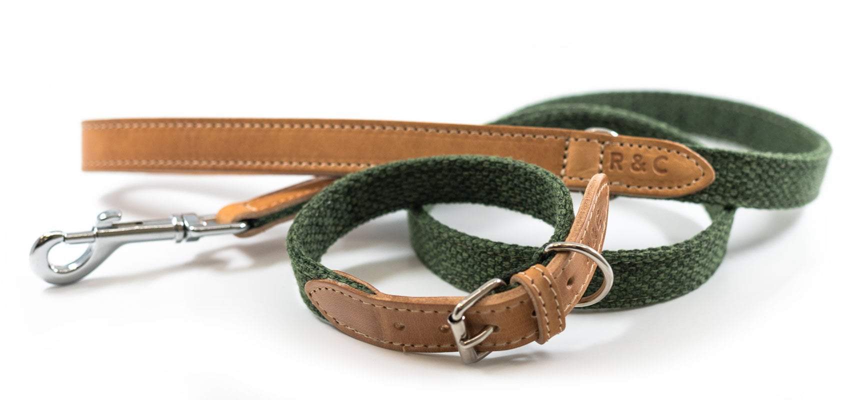 Fabric & Leather Collar - Richmond - Ralph & Co