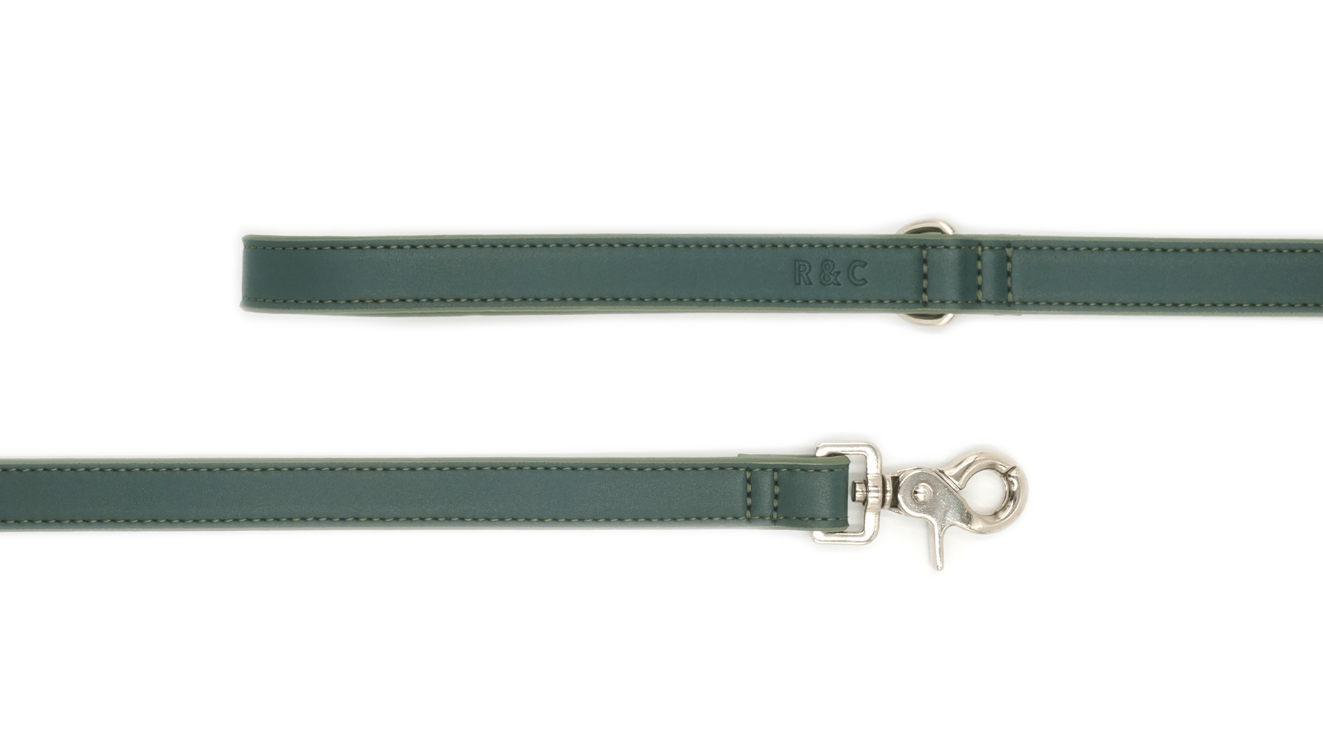 Green Eco Leather Dog Lead - Ralph & Co