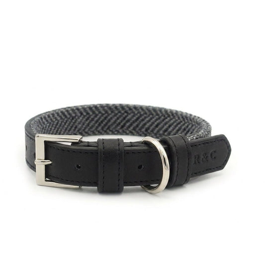 Herringbone & Leather Collar - Balmoral - Ralph & Co