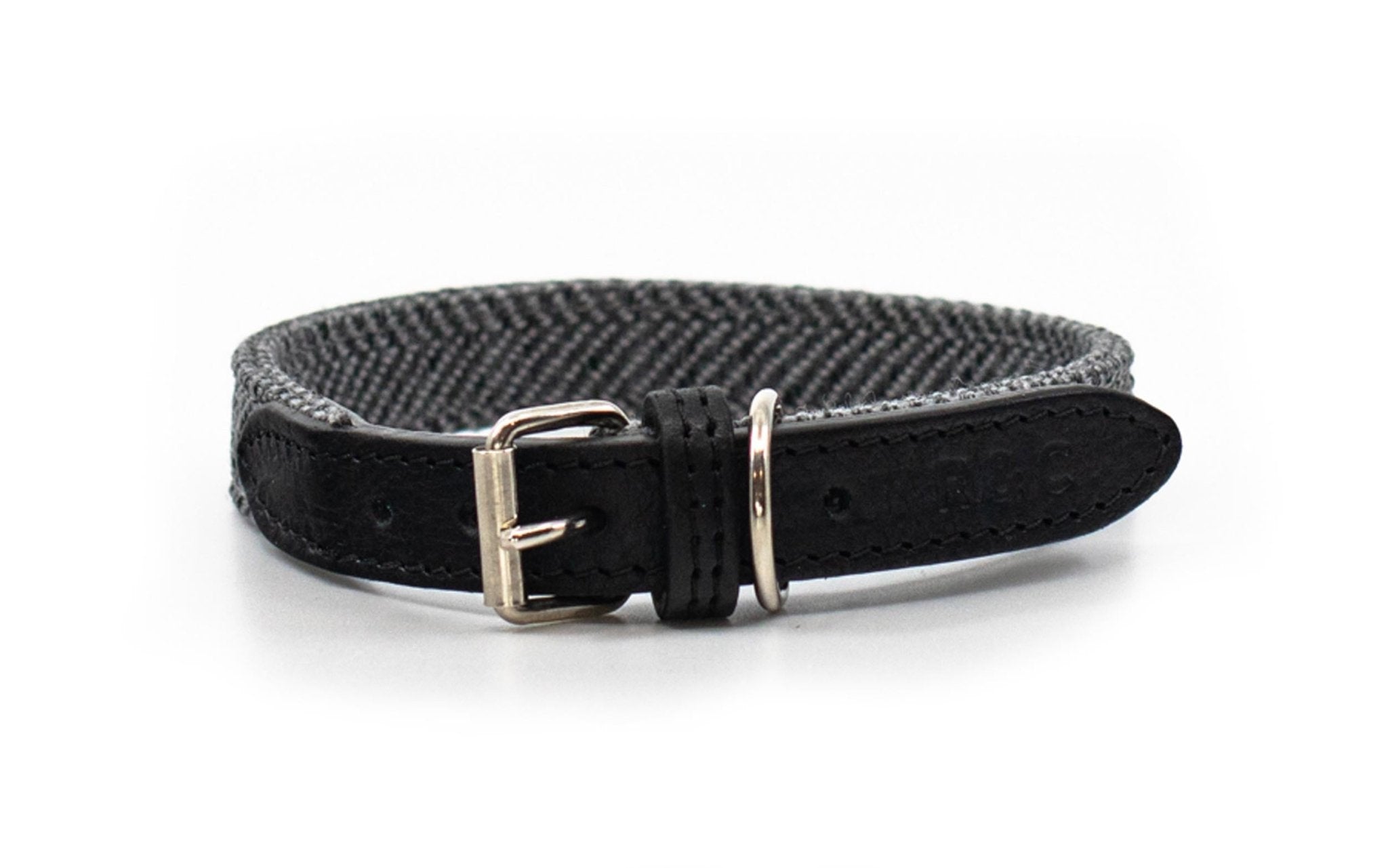 Herringbone & Leather Collar - Balmoral - Ralph & Co