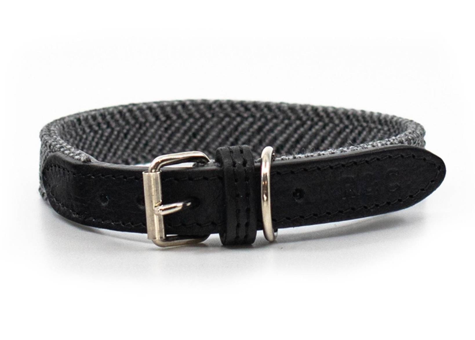 Herringbone & Leather Collar - Balmoral - Ralph & Co