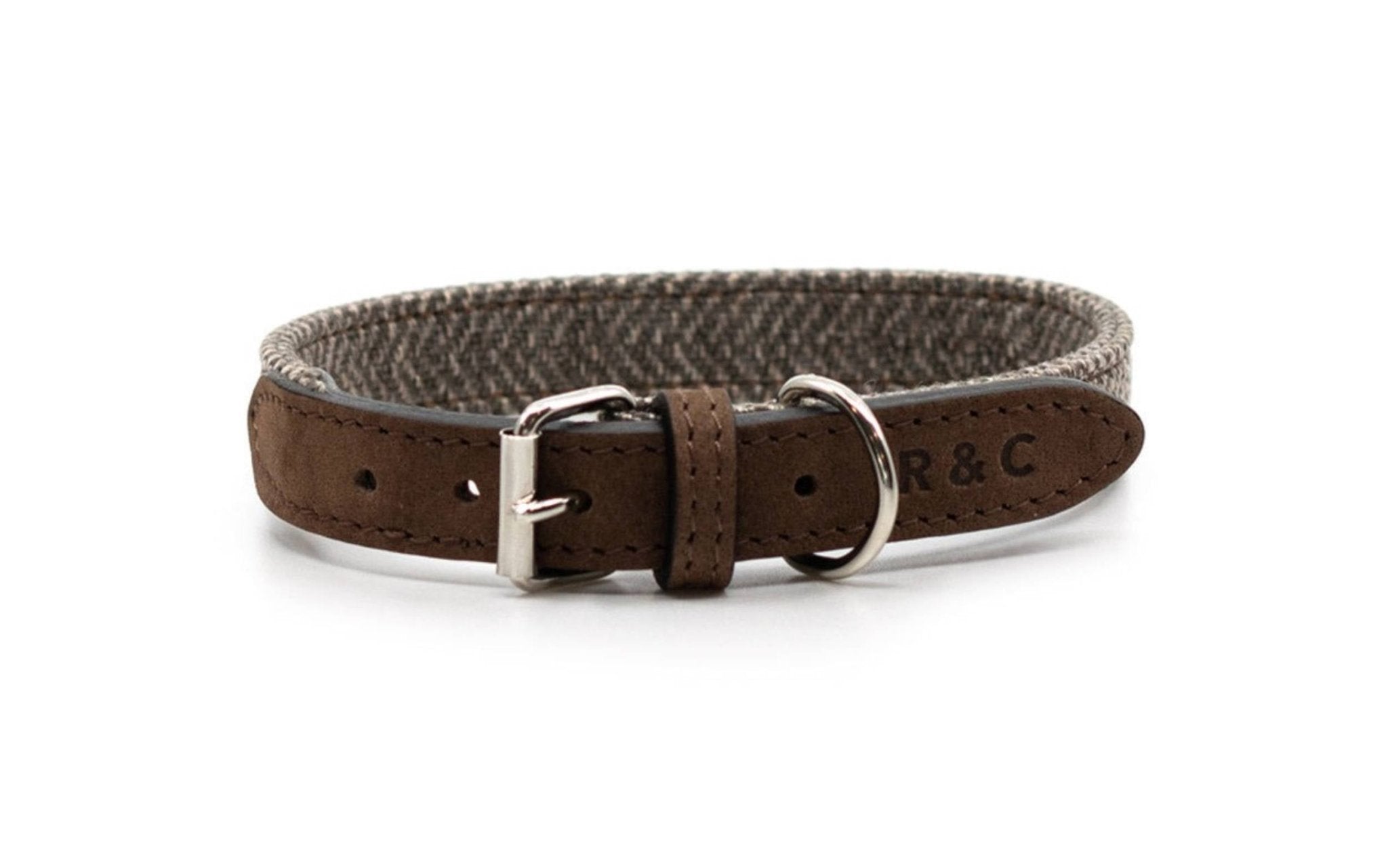 Herringbone & Leather Collar - Lincoln - Ralph & Co