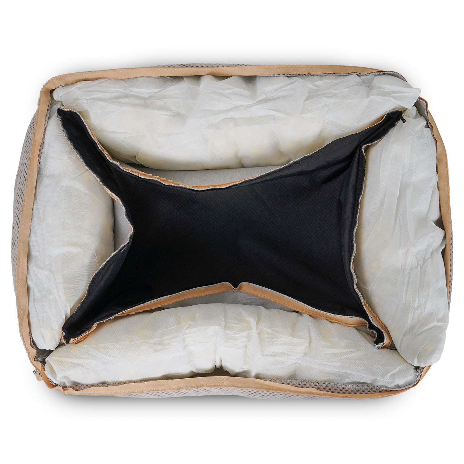 Luxury Beige Memory Foam Dog Bed - Ralph & Co