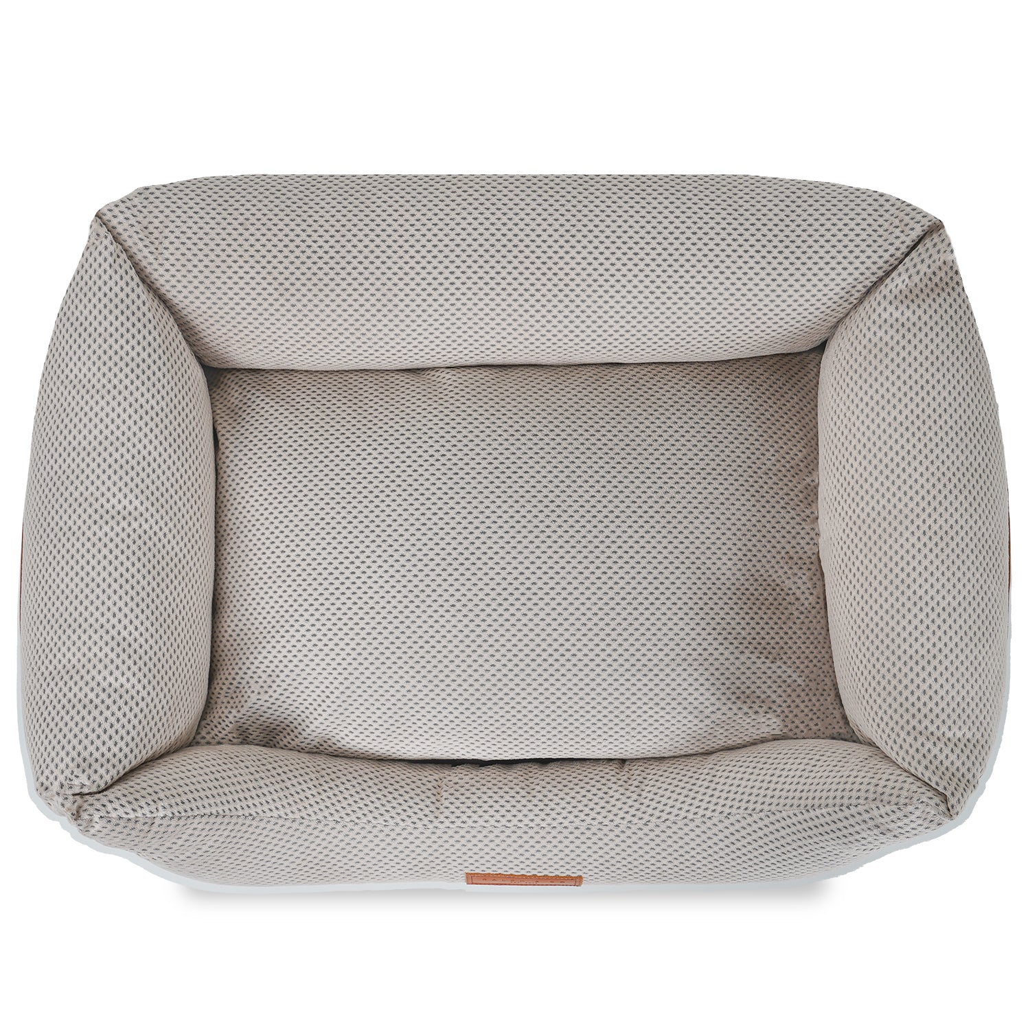 Luxury Beige Memory Foam Dog Bed - Ralph & Co