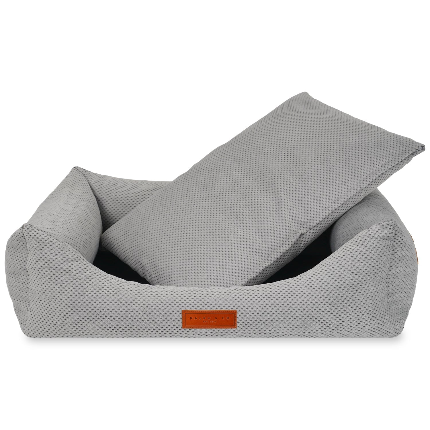 Luxury Grey Memory Foam Dog Bed - Ralph & Co