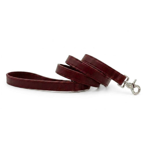 Oxblood Red Leather Dog Lead - Ralph & Co