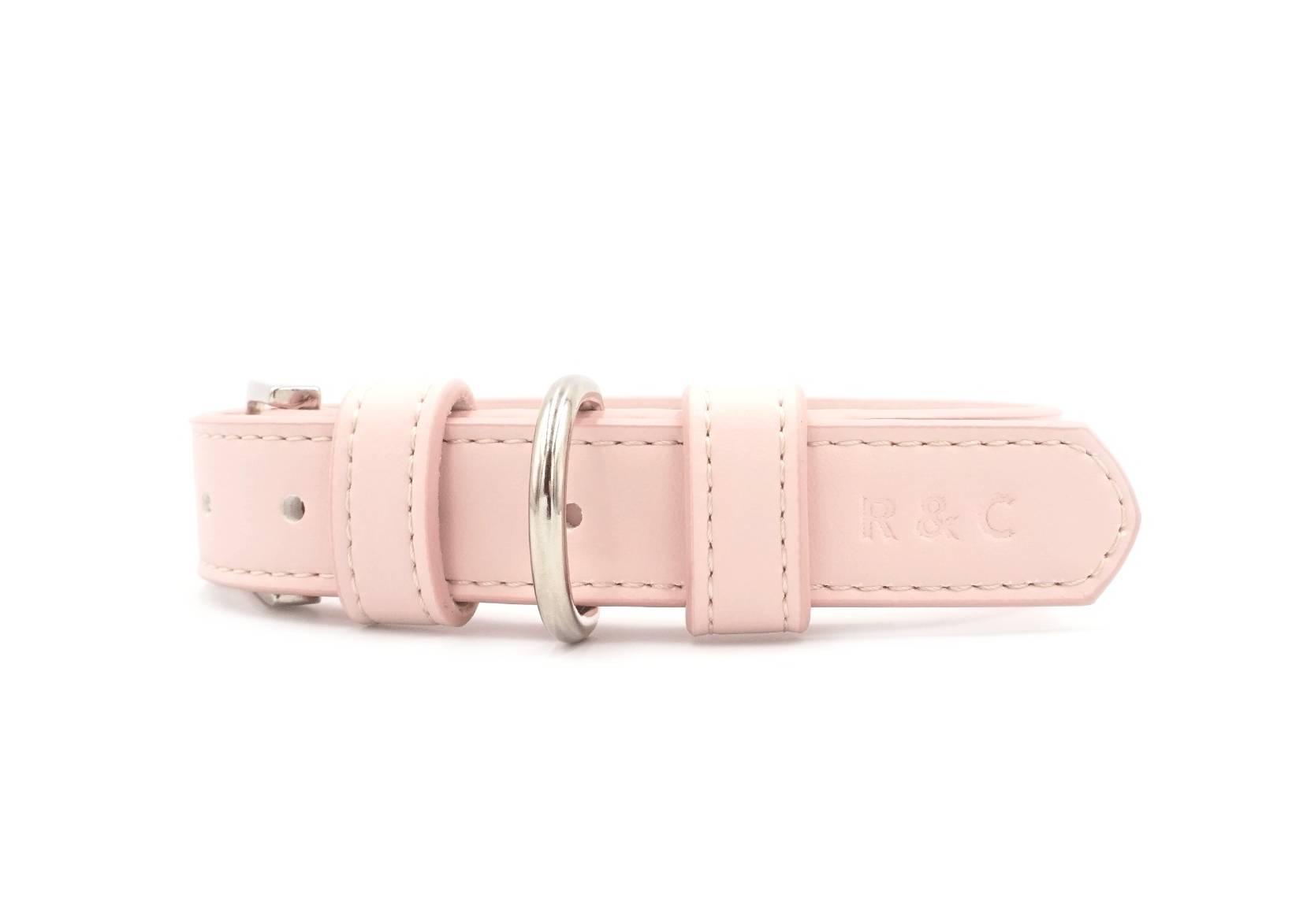 Pink Eco Leather Dog Collar - Ralph & Co