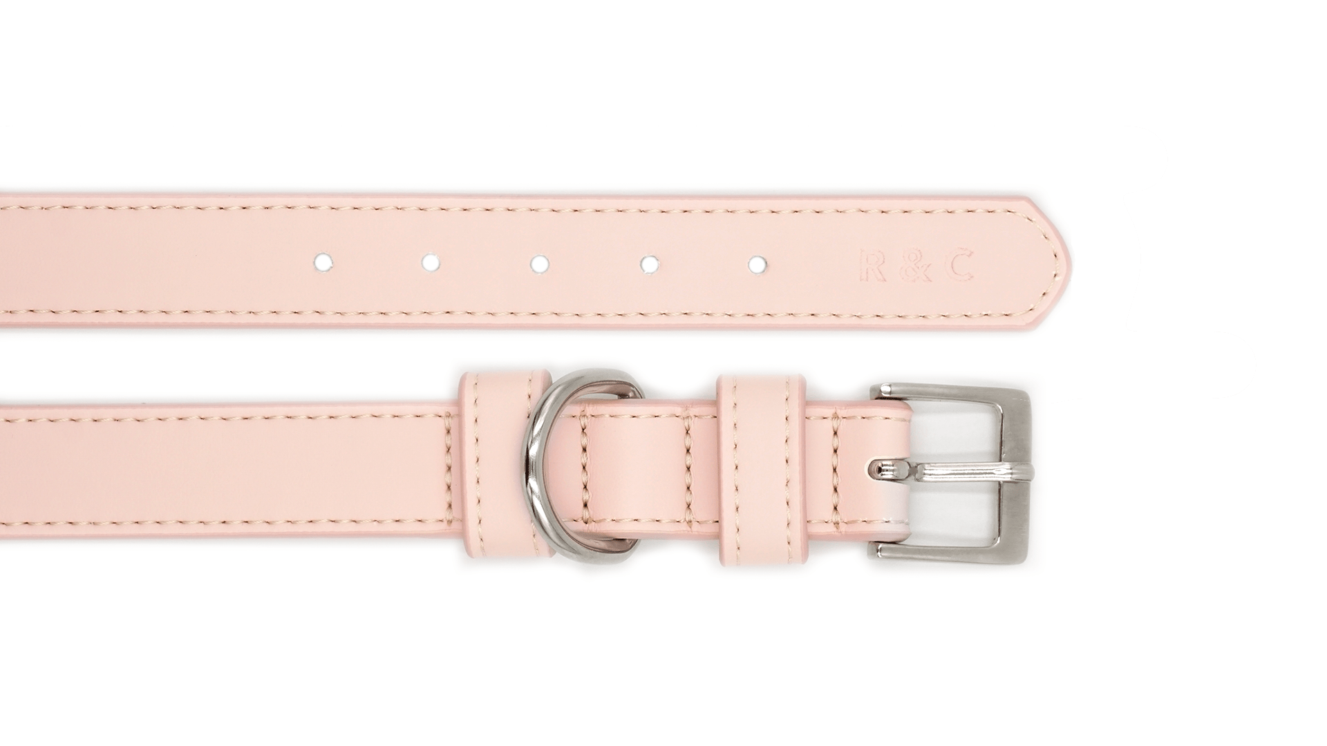 Pink Eco Leather Dog Collar - Ralph & Co