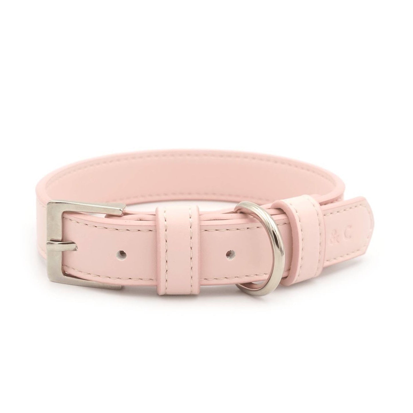 Pink Leather Dog Collar - Ralph & Co