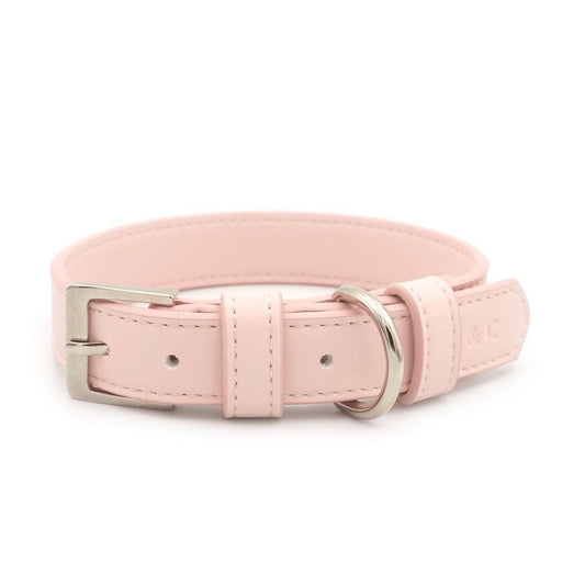 Pink Leather Dog Collar - Ralph & Co