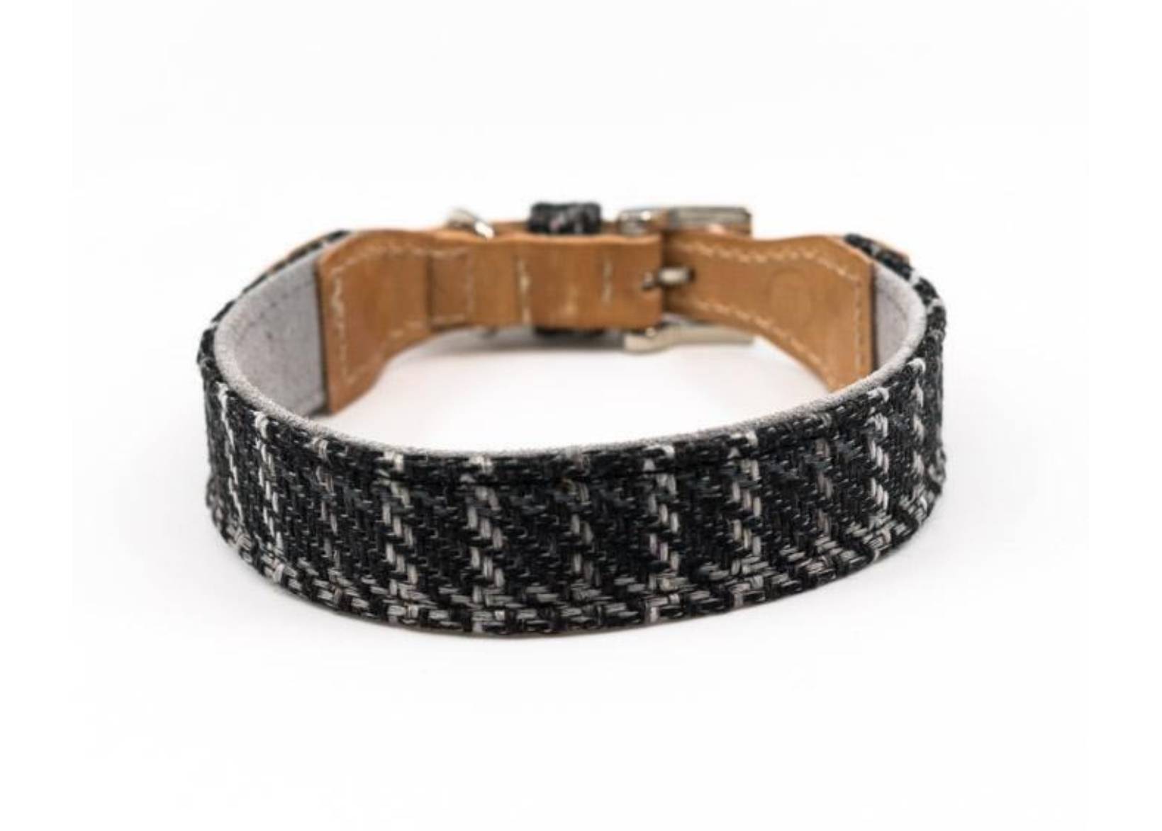 Tweed & Leather Dog Collar - Ascot - Ralph & Co