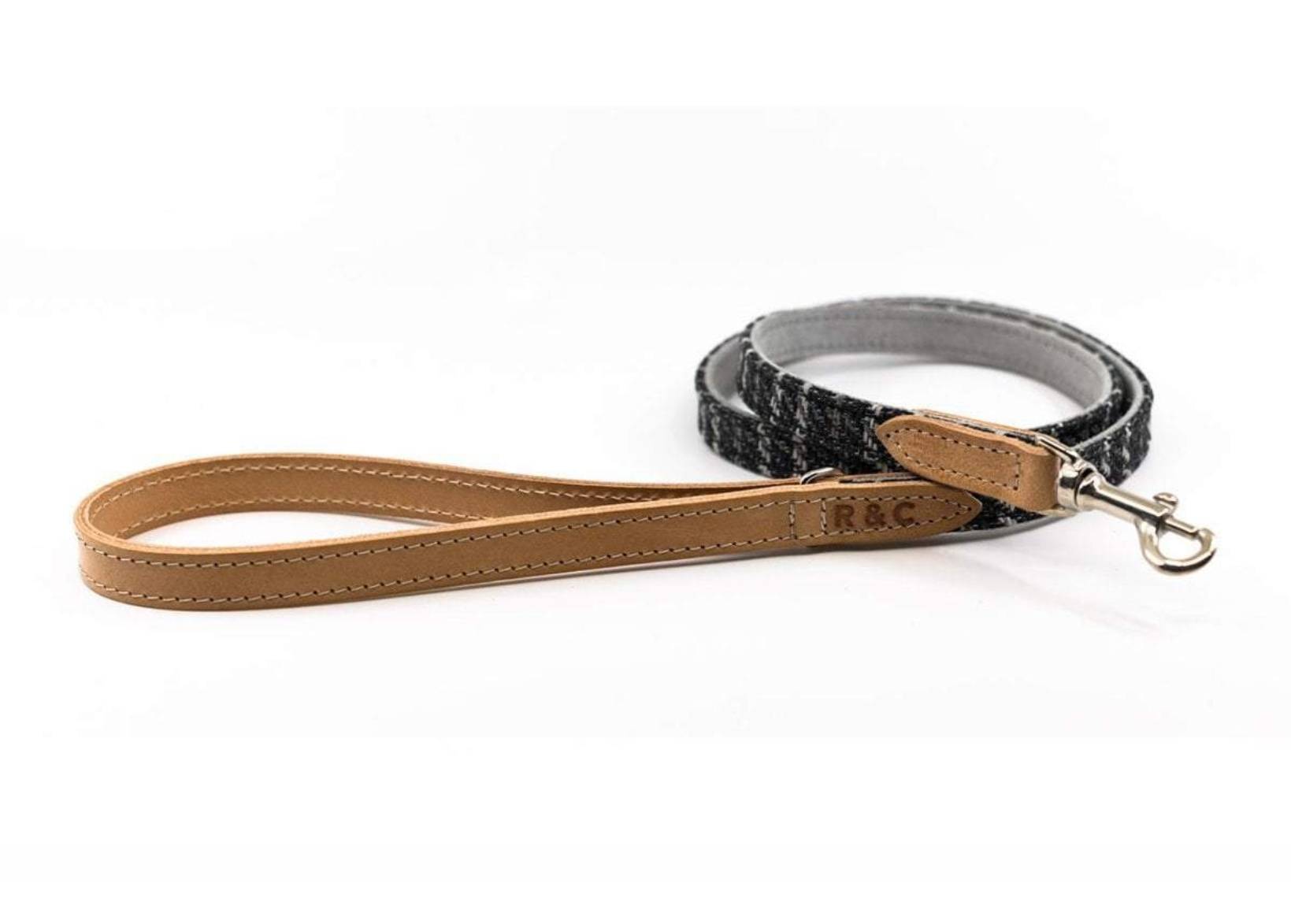 Tweed & Leather Dog Lead - Ascot - Ralph & Co