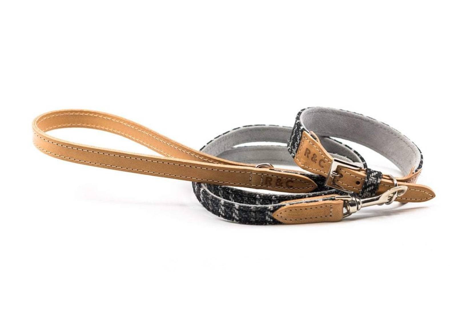 Tweed & Leather Dog Lead - Ascot - Ralph & Co