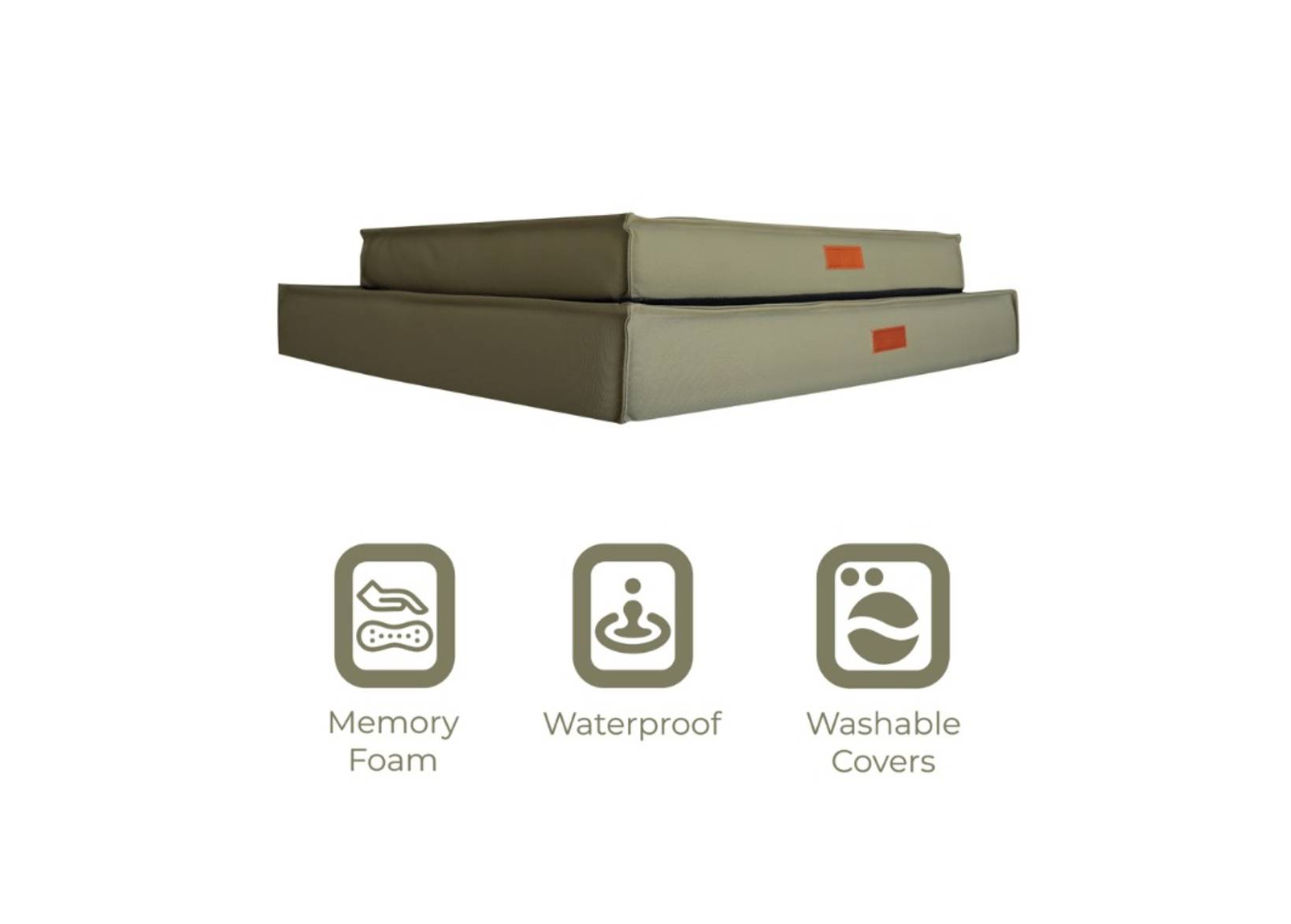 Waterproof & Memory Foam Dog Bed With Removable Covers | Henley - Ralph & Co