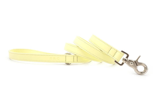 Yellow Leather Dog Lead - Ralph & Co