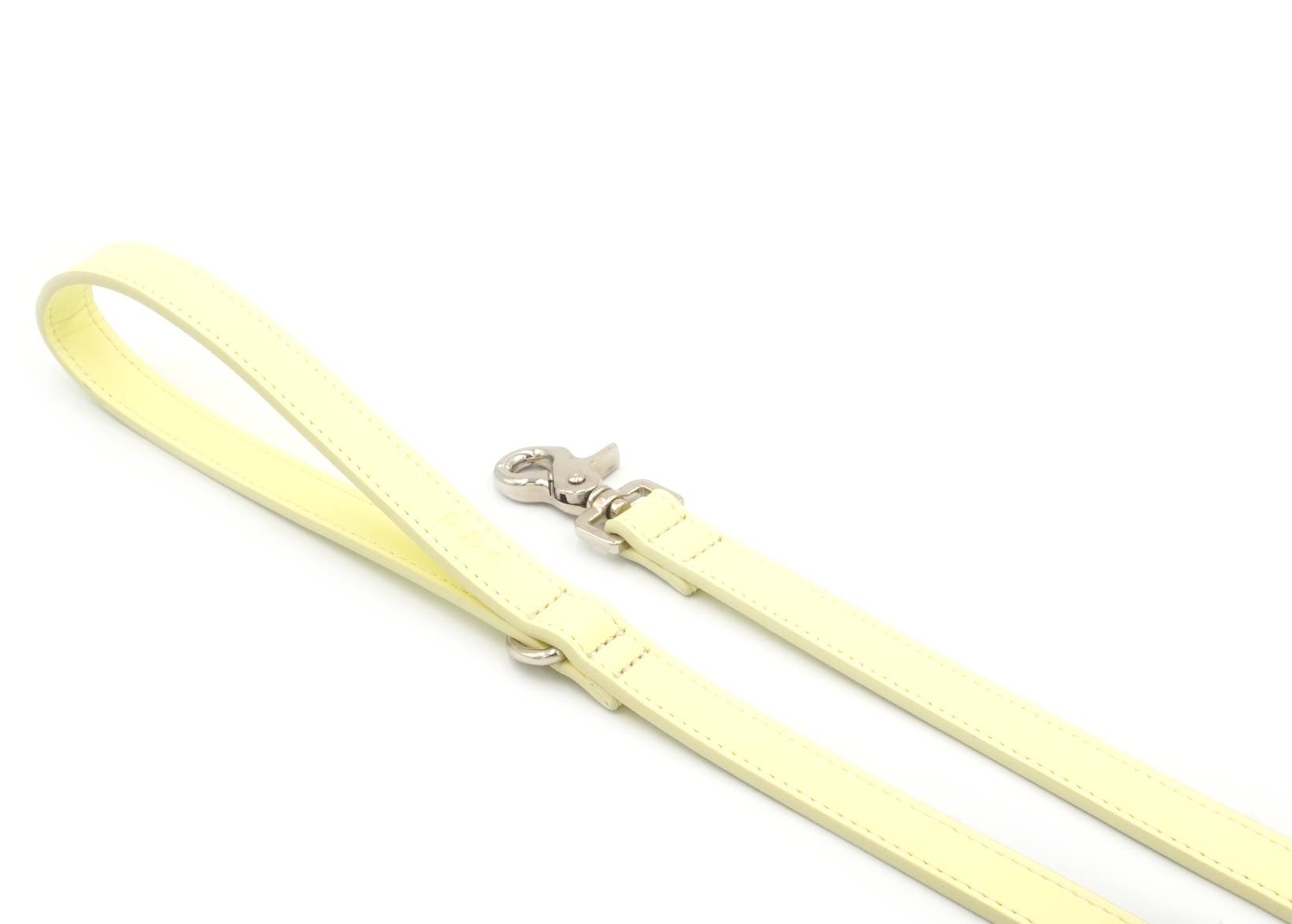 Yellow Leather Dog Lead - Ralph & Co