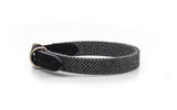 Herringbone & Leather Collar - Balmoral