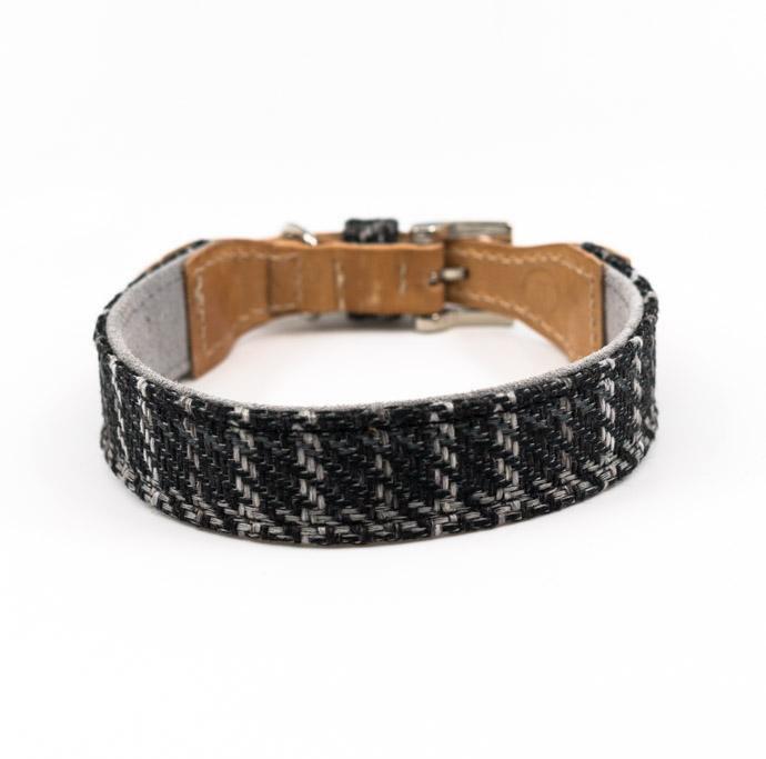 Ralph and Co Tweed & Leather Dog Collar - Ascot