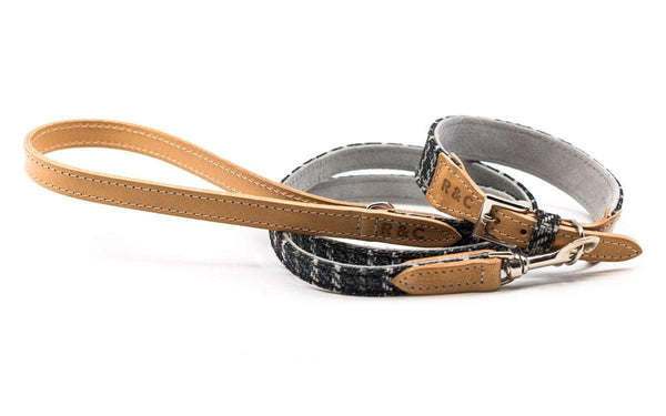 Matching Tweed & Leather Dog Lead & Collar